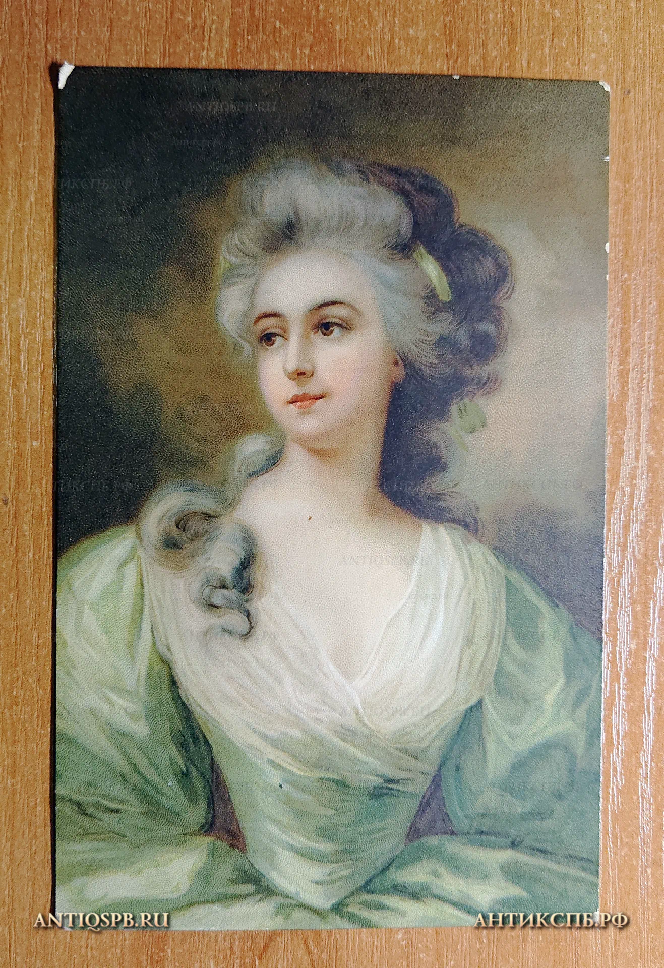 Открытка старинная "Портрет дамы" Meissner & Buch, Leipzig. Нач. ХХ века. №4571